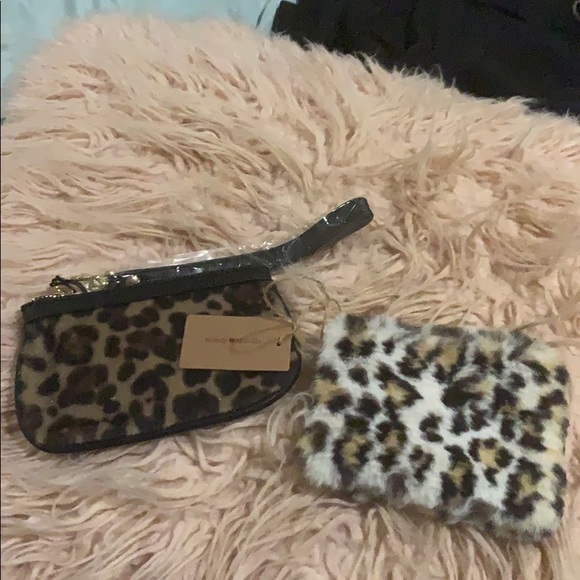 Brandy Melville Handbags - 2 Leopard Cheetah wrislet coin purses